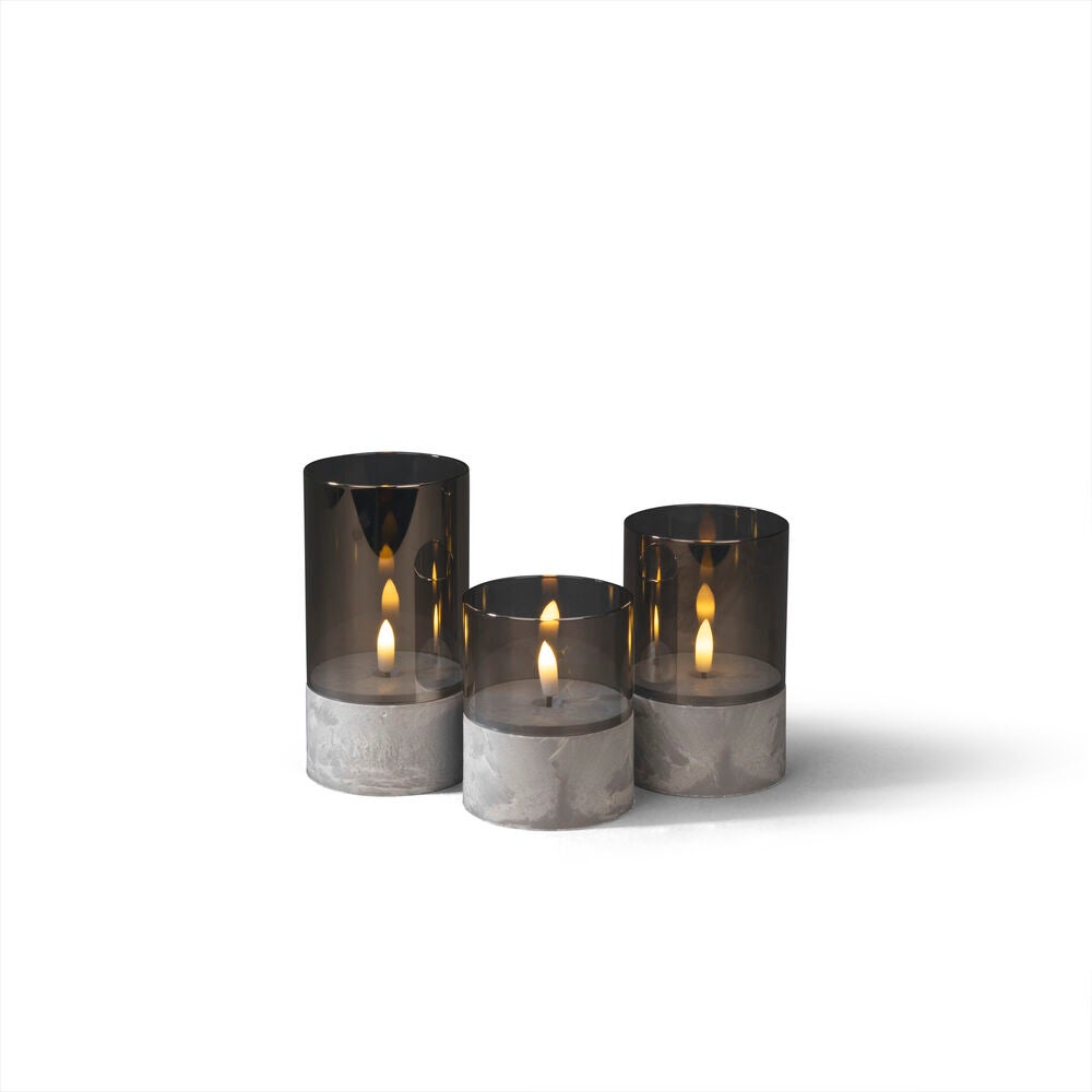 B/O LED Candles with glass