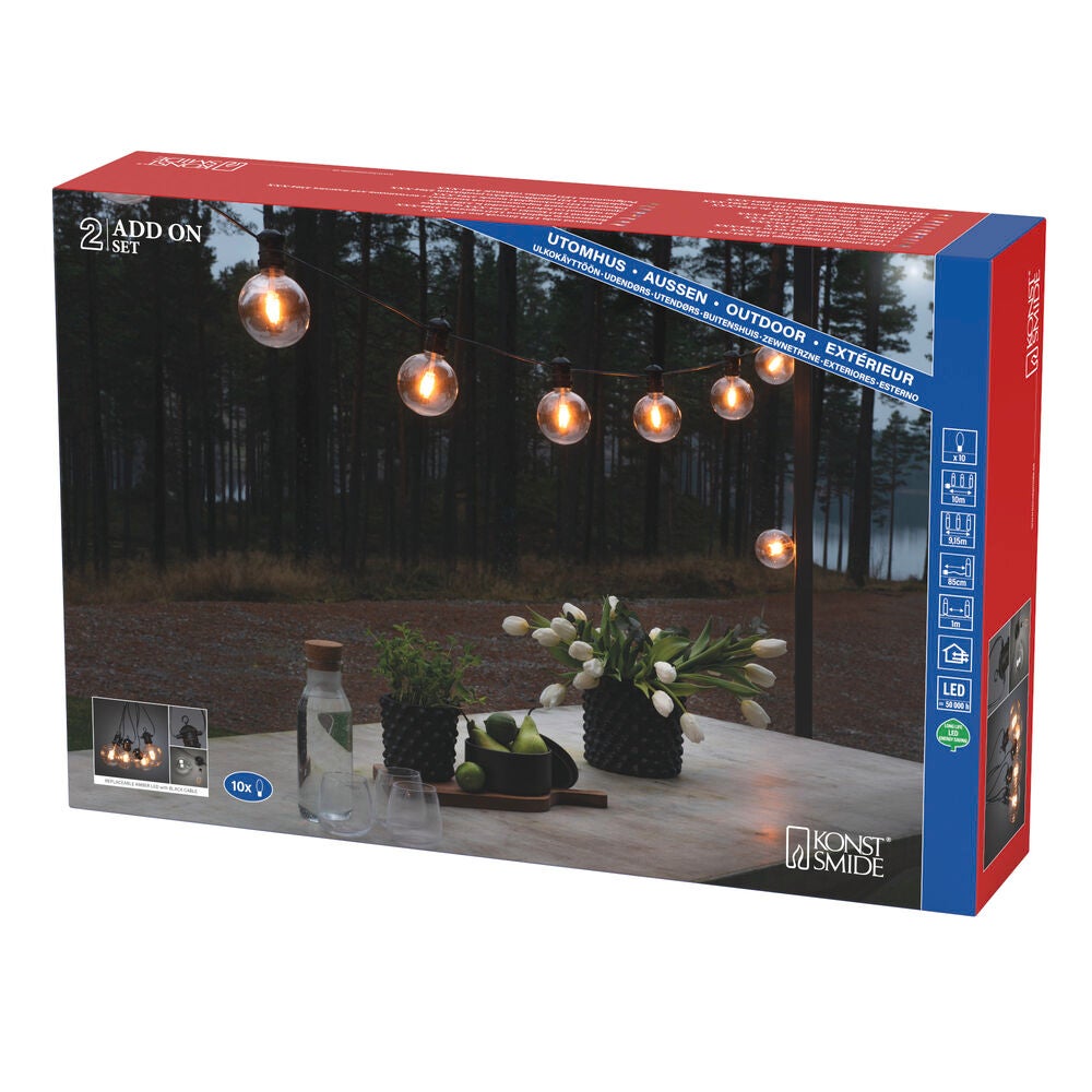 Add on Set, 10 Clear Bulbs LED