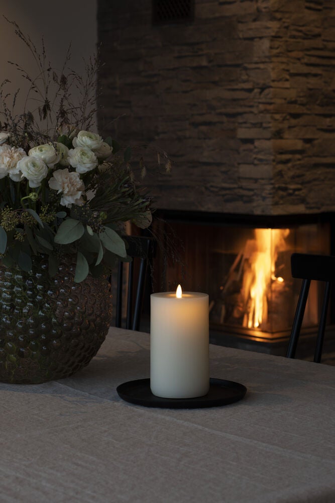 Wax Candle LED 9.6x 18.2cm B/O