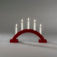 B/O Rot Holzen Candlestick