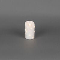 LED Wachskerze mit Sternen