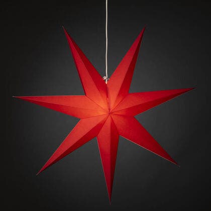 7 Point Paper Star 78cm Red