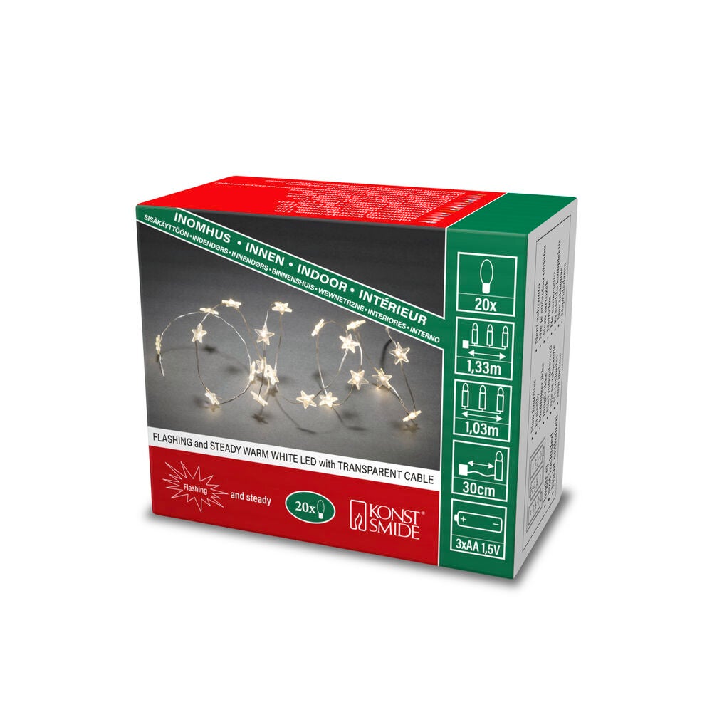 Light Set, 20 Stars LED