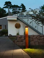 Rho trädgårdsstolpe 10W LED Rost