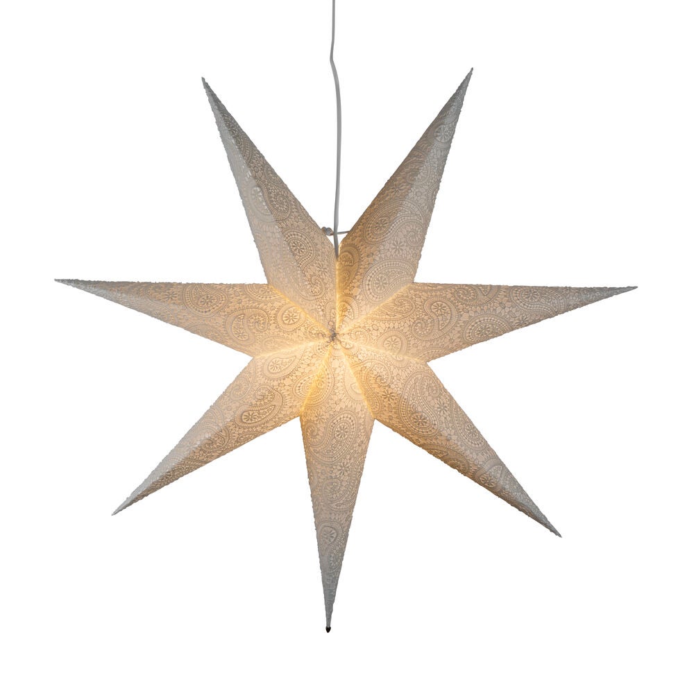 Paper Star hanging 80cm white
