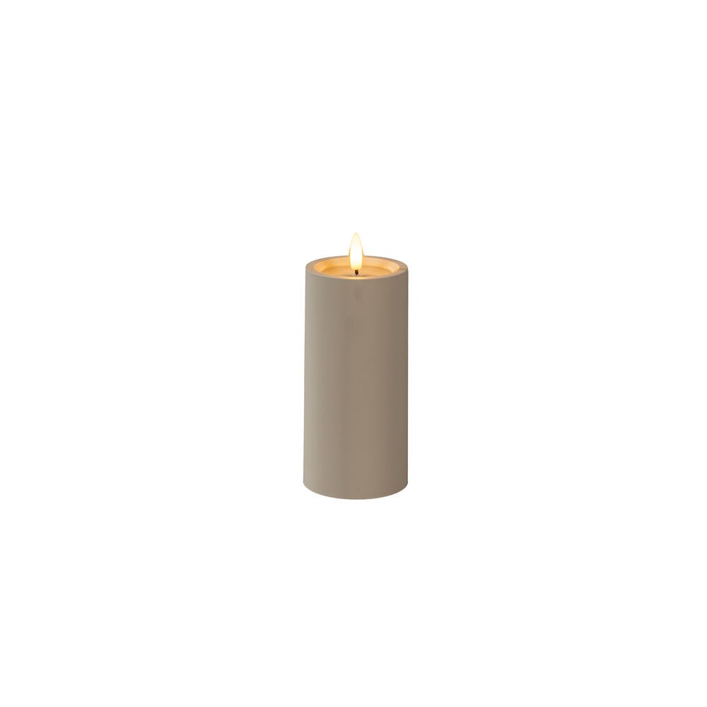 LED candle Beige 15cm 2xAA