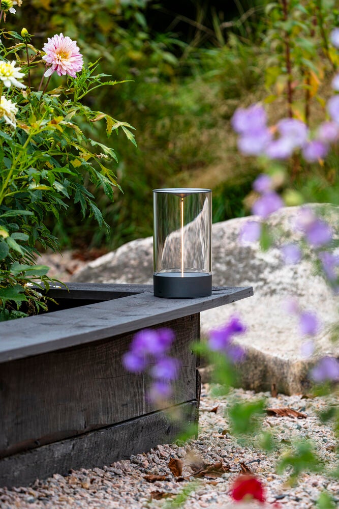 Edison M bordslampa M.Grå USB