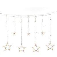 Curtain LED Amber Solar B/O