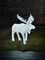 Älg akryl vit LED 65cm