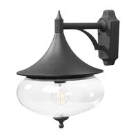 Libra vägglykta E27 svart