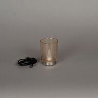 Rechargeable Glass Candle. LED
