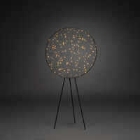 Rund metalldekoration 160 LED