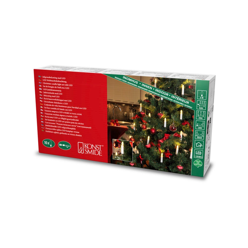 Julgransbelysning 16 DC LED