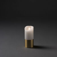 Vaxljus m mässingsfolie 17,5cm