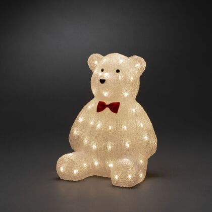 LED Acryl Teddybaer,38cm,64LED