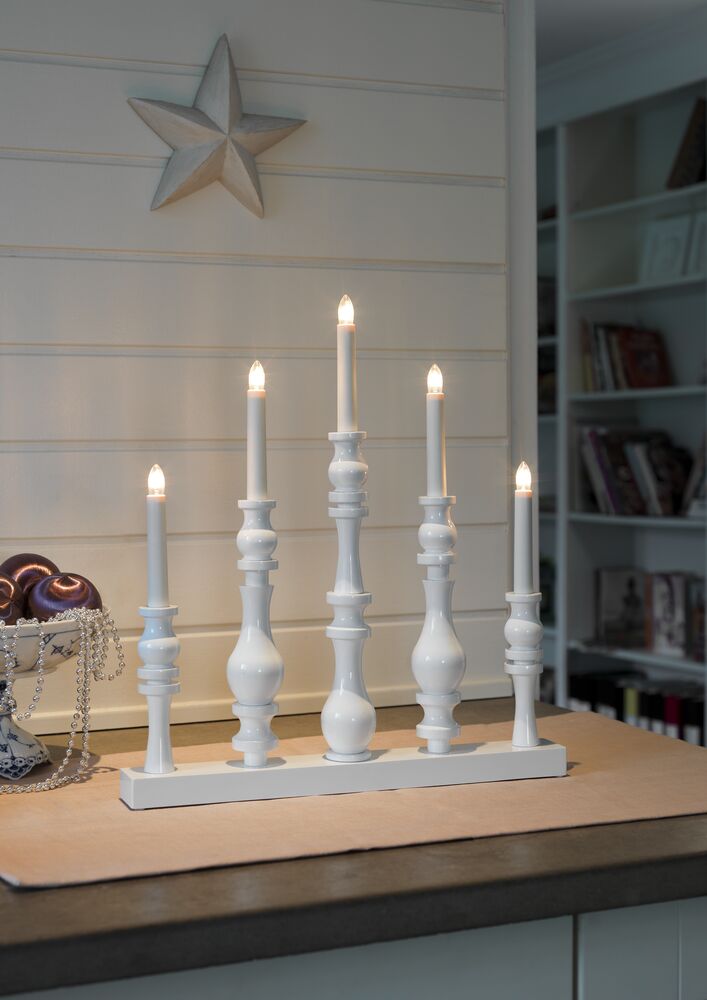 Candlestick glossy white