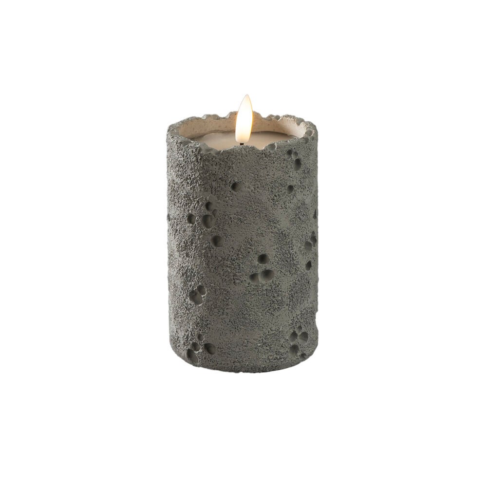 B/O cement candle light LED
