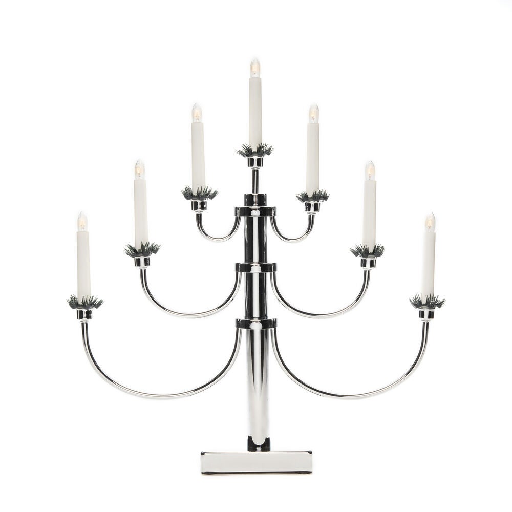 Metallleuchter, chrom