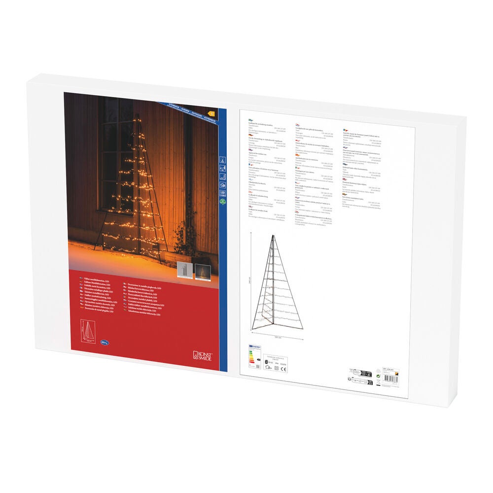 Decoration metal pyramid LED