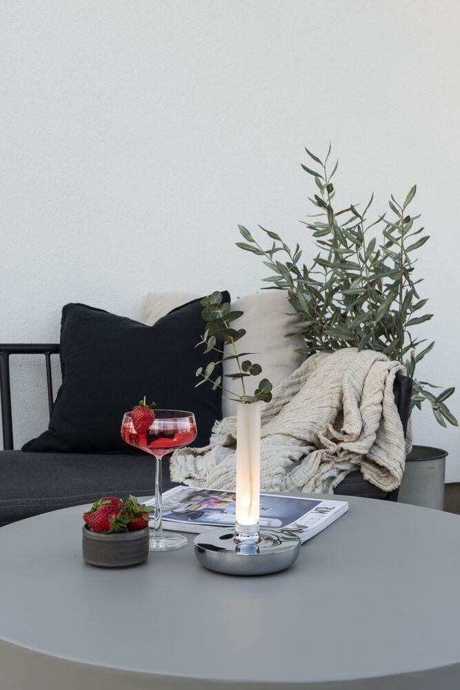 Biarritz bordslampa silver USB