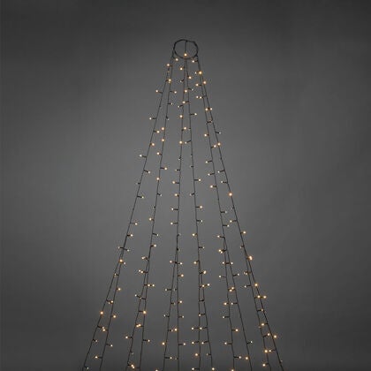 Julgransslinga cluster frostad LED
