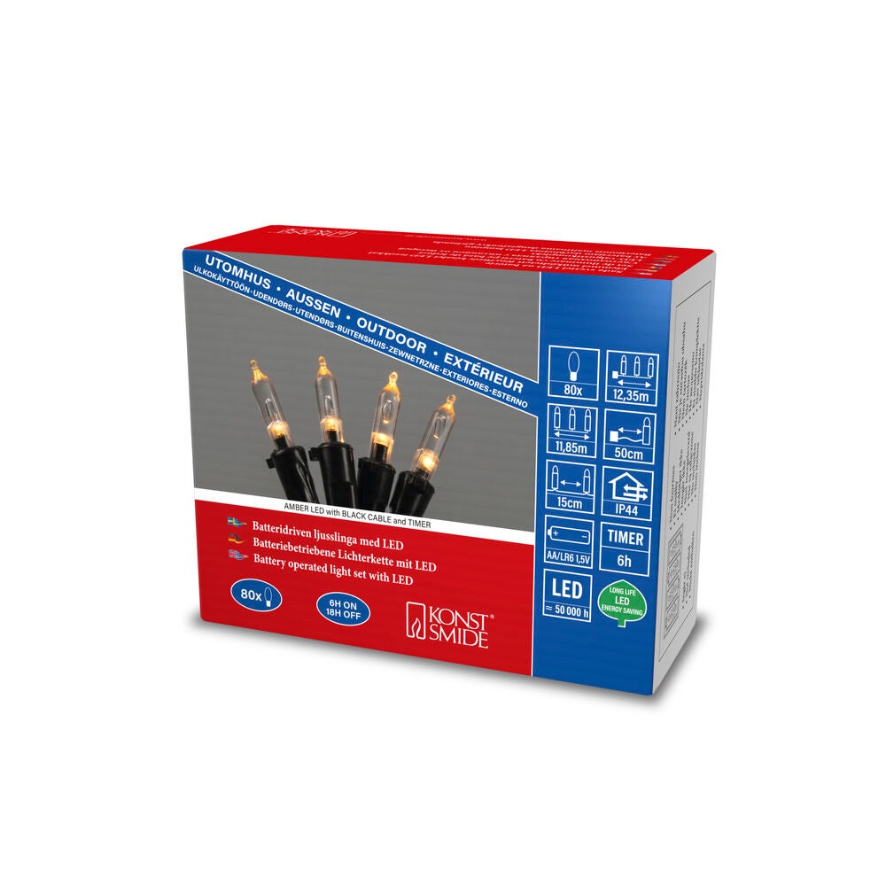 Batteridriven slinga 80 LED