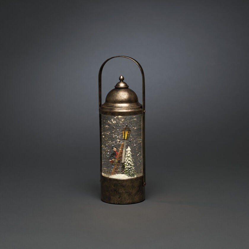 Vattenfylld lykta lyktstolpe