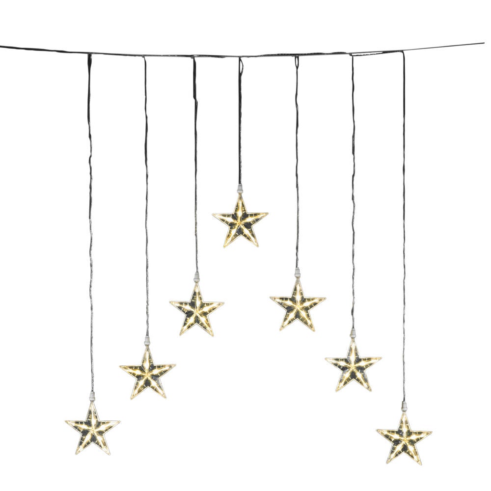 Star curtain with 7 LED