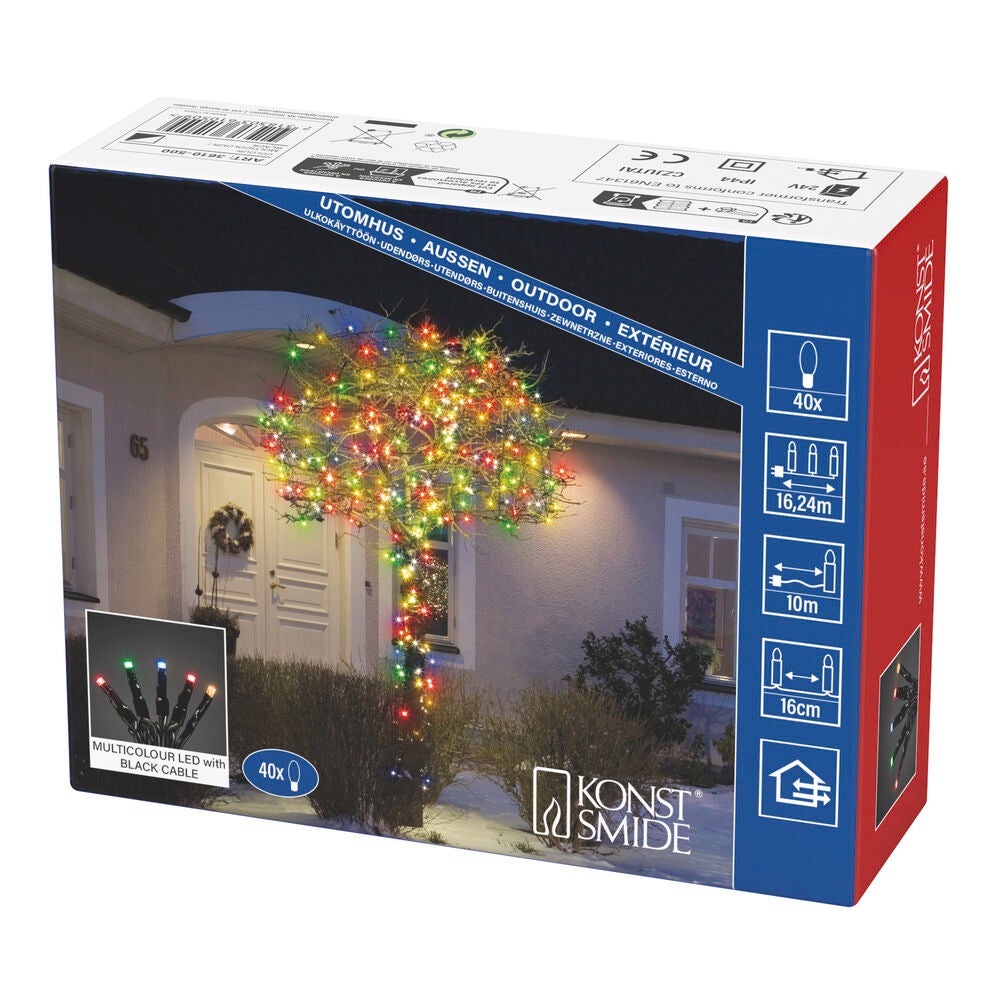 Slinga 40 färgade mikro LED