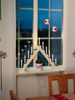 Kerzenleuchter, weiss lackiert