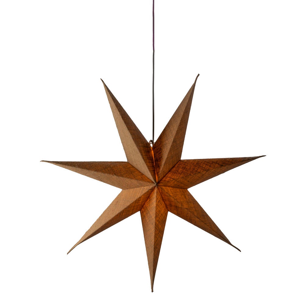 Weihnachtsstern in Leinenoptik