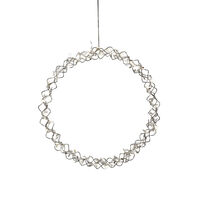 Krans silver, 45 cm 40 LED