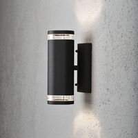 Modena Double Wall Light Black