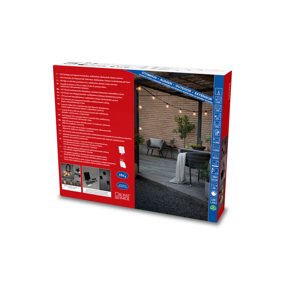 B/O Slinga 10 LED, Solpanel