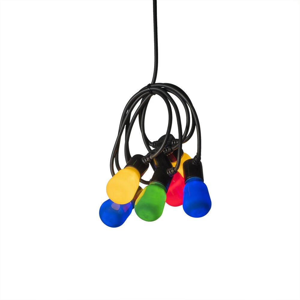 LED Biergartenkette, opal