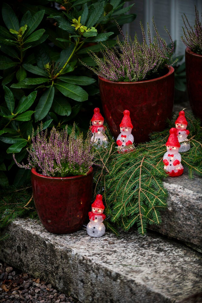 Acrylic Snowmen 5pcs LED