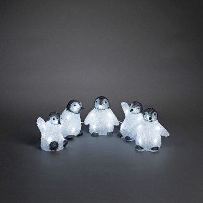 LED Acryl Babypinguine