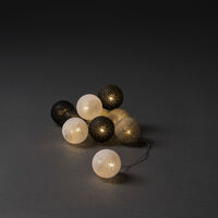 10 Cotton Balls Wht/Blk B/O