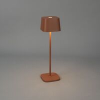 Capri table lamp USB teracotta