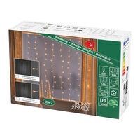 Curtain 140x120cm amber LED