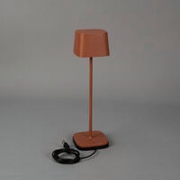 Capri table lamp USB teracotta
