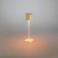 Capri mini bordsl gräddvit USB