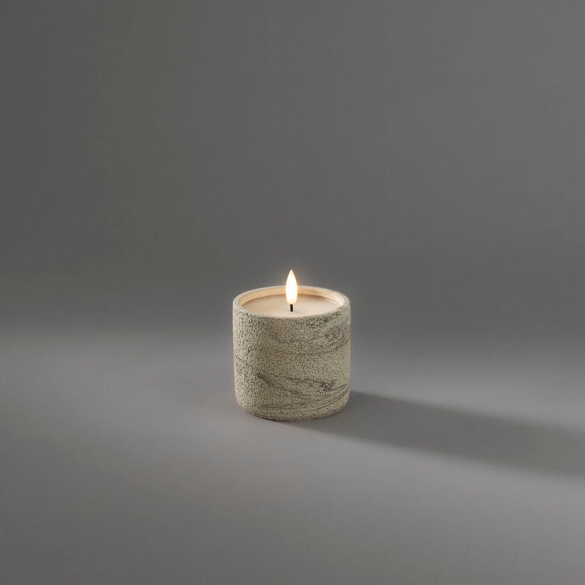 B/O cement candle light LED