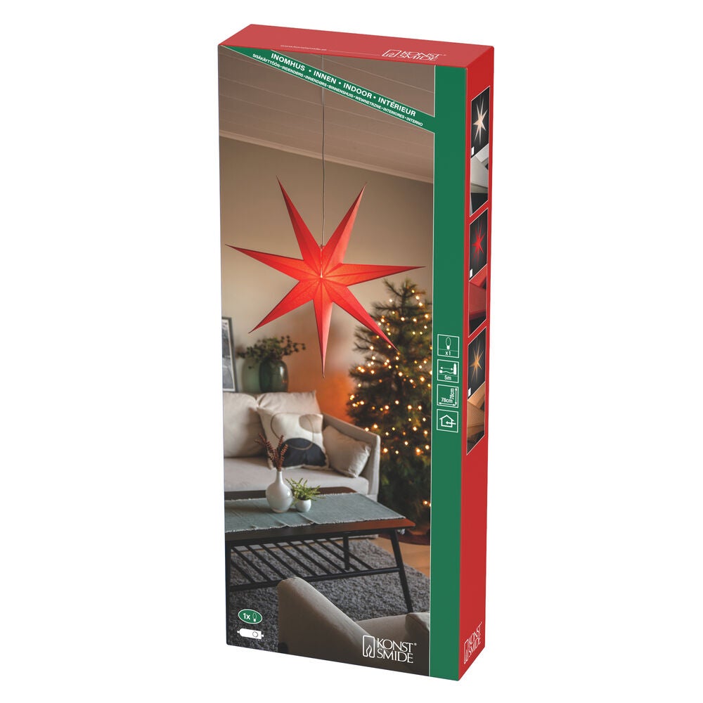 Papierstern 7 Point - 78Cm
