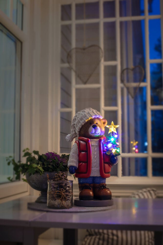 LED Teddybaer, klein, B/O