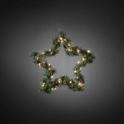Door wreath star 45x45cm LED