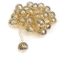 LED Dekolichterkette, silberne