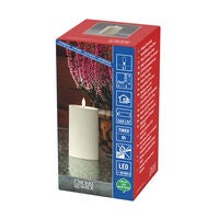 B/O Plastic LED candle outd.