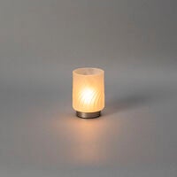 Ljuslykta glas laddbar LED 