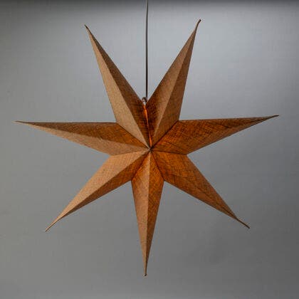 Weihnachtsstern in Leinenoptik